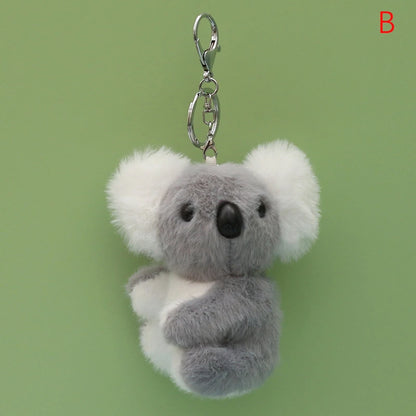 Cute Koala Plush Keychain – Soft Toy Keyring, Bag Pendant, DIY Jewelry Accessory, Novelty Gift Charm for Women