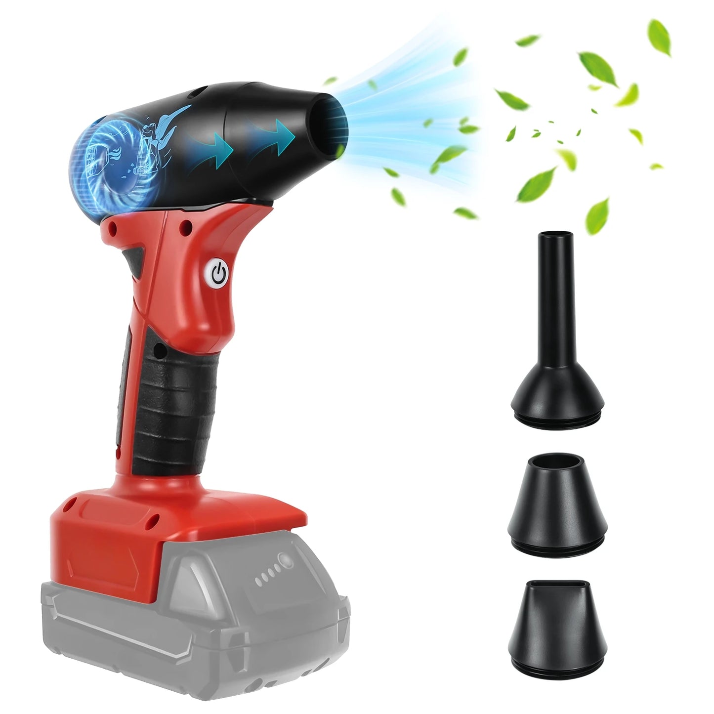 Brushless Jet Blower for Milwaukee – 18V Electric Air Duster with 130,000 RPM, 4-Speed Turbo Fan (Battery Not Included)