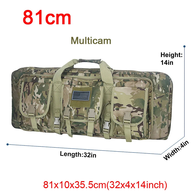 LQARMY Tactical Double Rifle Case – Molle Backpack Gun Holster for Hunting, Sniper & Airsoft (32/38/42/48 inch)