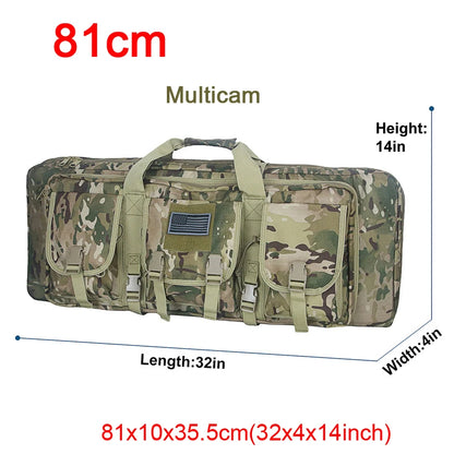 LQARMY Tactical Double Rifle Case – Molle Backpack Gun Holster for Hunting, Sniper & Airsoft (32/38/42/48 inch)
