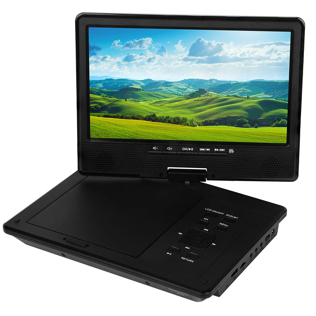 12.5" Portable HD DVD Player – Wireless Bluetooth, Full-Format Support, In-Car & Home CD Player