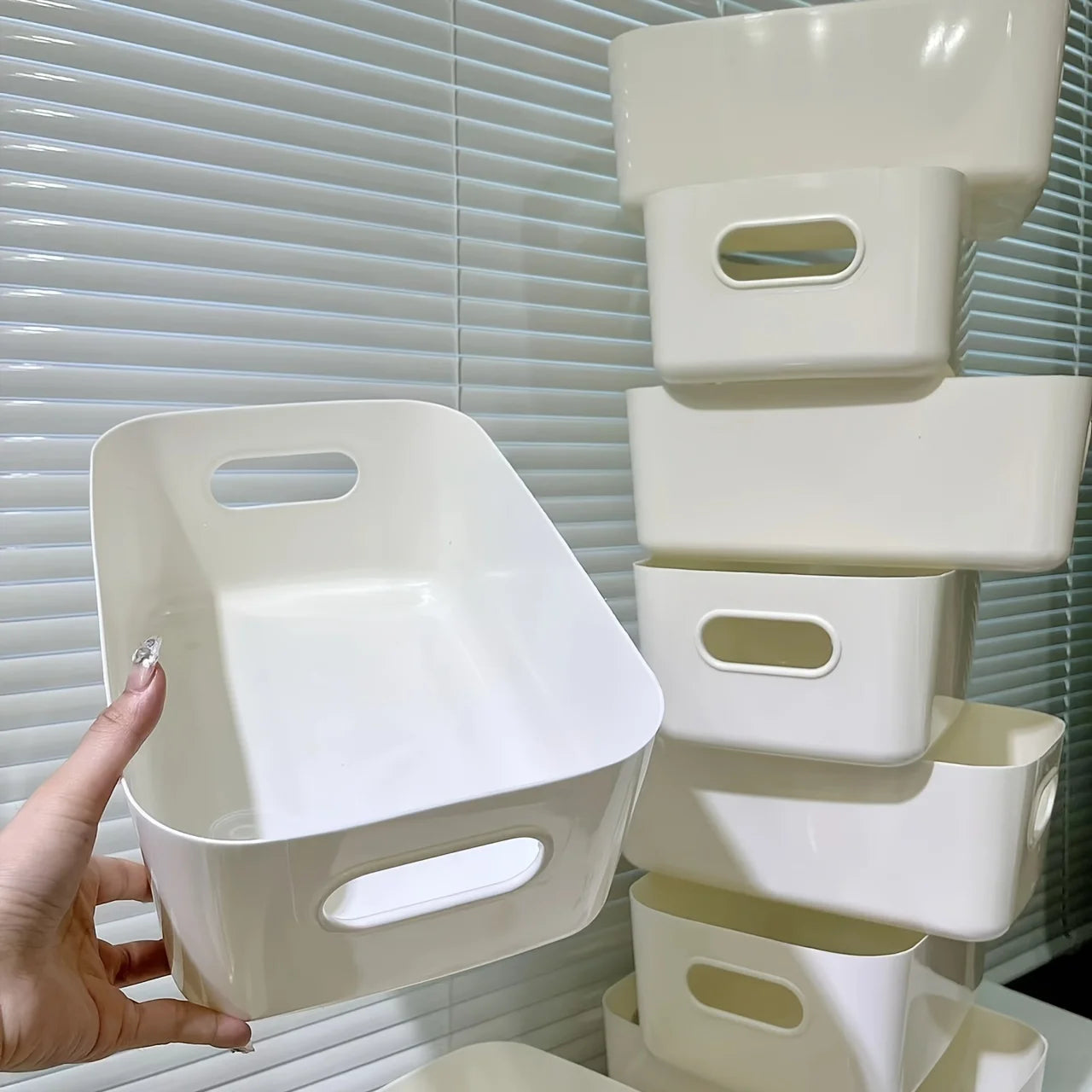 Multi-Functional Storage Boxes – Durable Plastic Organizers for Cosmetics, Snacks, Kitchen, Bathroom & Office