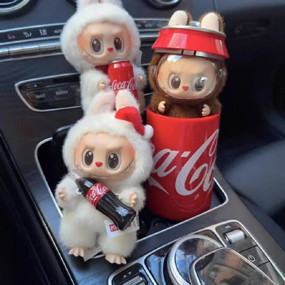 Monster Coca Cola Series Vinyl Doll – Labubu Action Figure Keychain Toy, New Year Surprise Gift for Kids