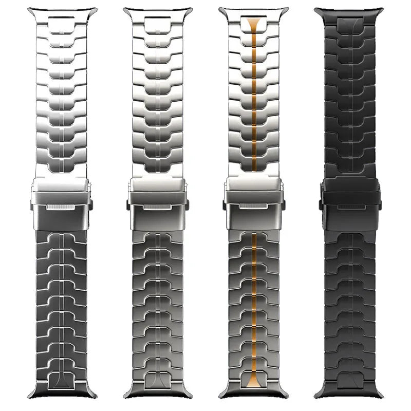 Stainless Steel Strap for Samsung Galaxy Watch Ultra 2025 – Metal Correa Band 47mm No-Gap Bracelet for Men
