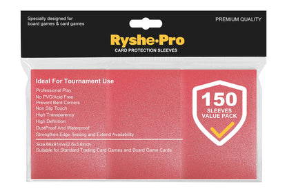 100PCS 66x91mm Matte Card Sleeves - Standard TCG Trading Card Protectors for Tarot & Board Games