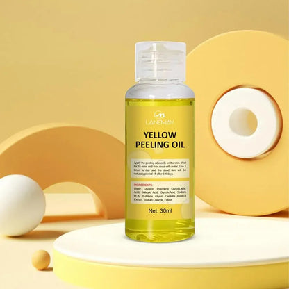 Yellow Peeling Oil – Skin Lightening & Melanin Treatment for Elbows, Knees, Hands, and Even Skin Tone