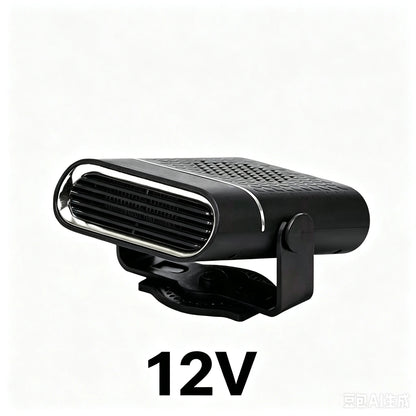 Portable Car Heater Fan - 2-Second Fast-Heating Windshield Defroster & Interior Warm Air Blower for Winter