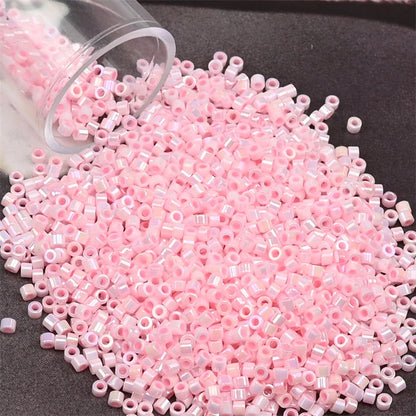 11/0 Mini Glass Beads – 2000PCS Small Cylindrical Beads for DIY Jewelry Making, Necklaces & Bracelets, 10g/Pack