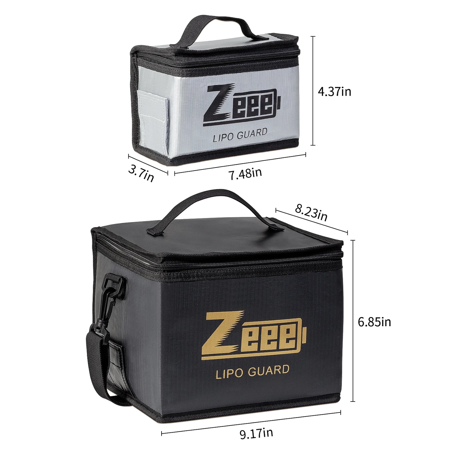 Zeee Lipo Safe Bag – Large Capacity Fireproof & Explosion-Proof Battery Storage Bag for Ebike & RC Parts