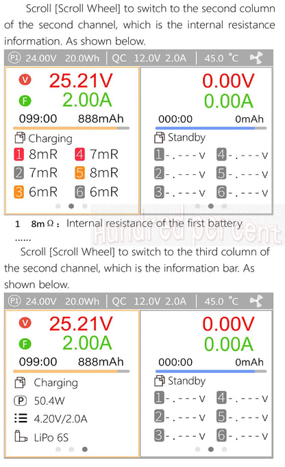 ToolkitRC M6DAC Dual Channel Smart LiPo Battery Charger – 200W AC, 350W DC x2, 15A for 1-6S LiHV PD 65W Discharger