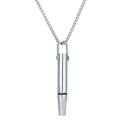 Quit Smoking Meditation Pendant Necklace – Titanium Steel Unisex Anti-Smoking Necklace with Filter Cotton