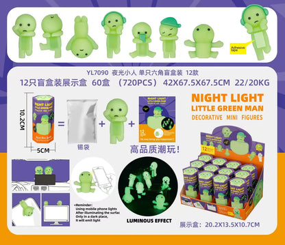12PCS Surprise Blind Box Cartoon Character Dolls – Cute Model Toy Figures for Mobile, Car & Desktop Decoration Gift