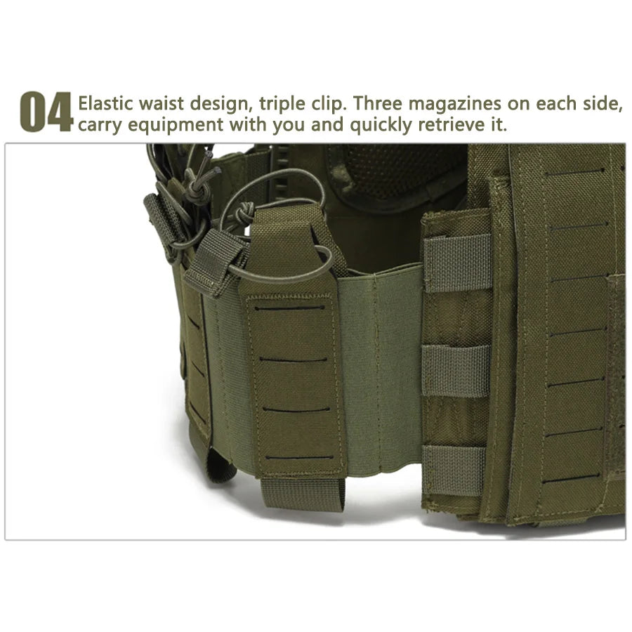 Outdoor Training Vest – Multi-Functional Waterproof MOLLE Expansion Quick-Release Wear-Resistant Tactical Vest