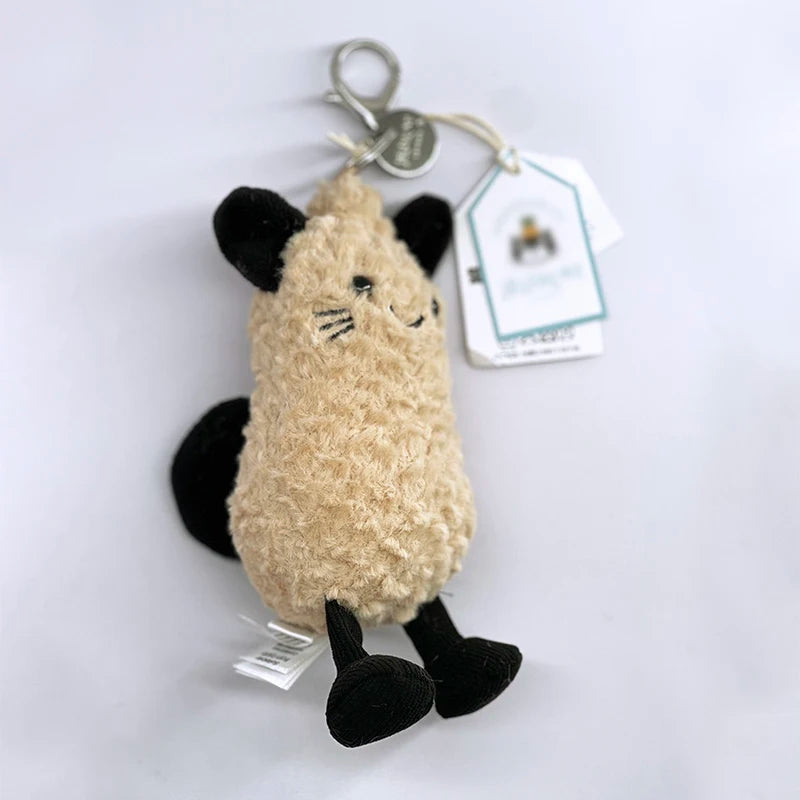 Cute Golf Ball Plush Keychain - Grape Jellyfish Hippo Elephant Bag Charm Mini Plush Toy Collection