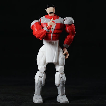 3D Printed Invincible Anime Action Figures – Multi-Jointed Superhero Model Toys & Gifts
