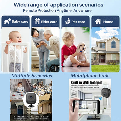 Xiaomi MIJIA 4K Mini Security Camera – Full Color Night Vision HD WiFi Waterproof Motion Detection Monitor