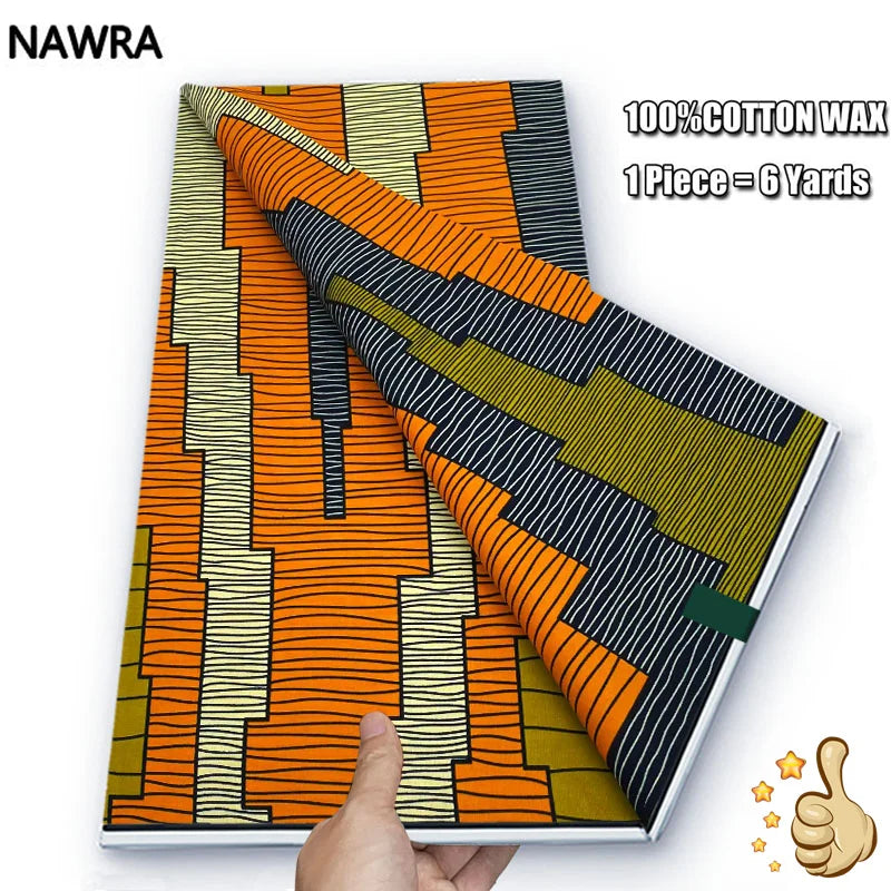 100% Cotton African Wax Print Fabric - High Quality Original Real Wax Ankara Batik Pagne Nigeria Style Sewing Fabric