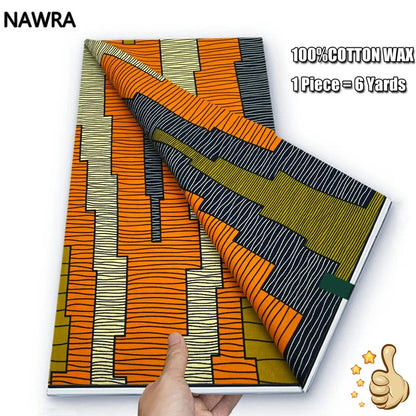 100% Cotton African Wax Print Fabric - High Quality Original Real Wax Ankara Batik Pagne Nigeria Style Sewing Fabric