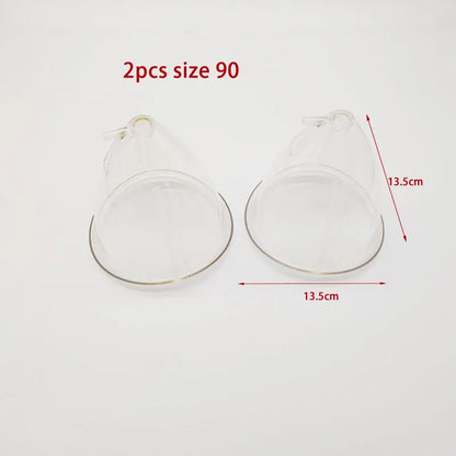 E-Cup Vacuum Suction Breast Enlargement & Body Massage Device, Multi-Function Cupping System for Neck, Back, Butt Lift & Nipple Care