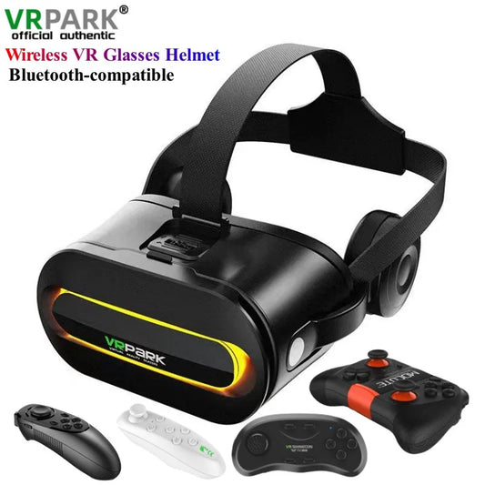 Original J60 4K Wireless VR Glasses – Stereo 3D Virtual Reality Headset for Smartphones Up to 6.7"