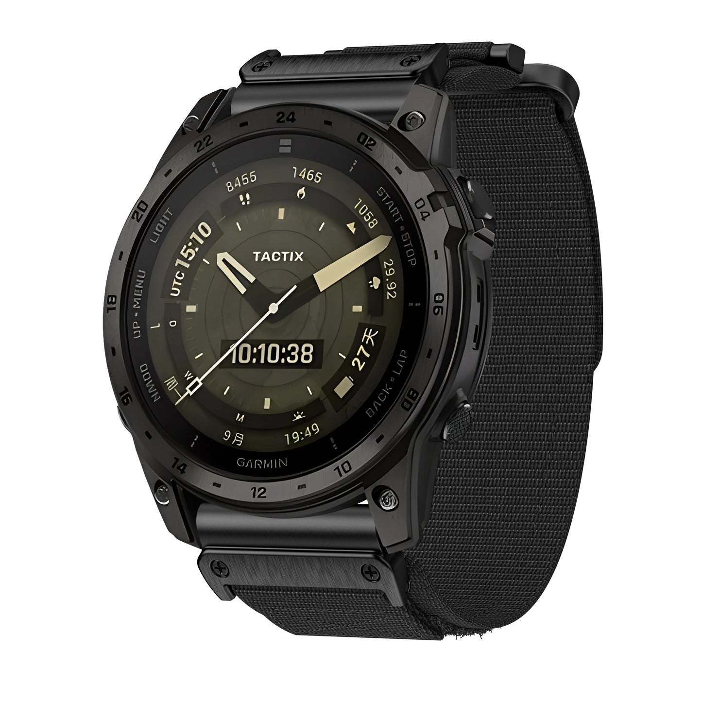 Rugged Nylon Quick Fit Watch Band — Compatible with Garmin Fenix E 8/7X/7/6/6X/5/5X/3HR