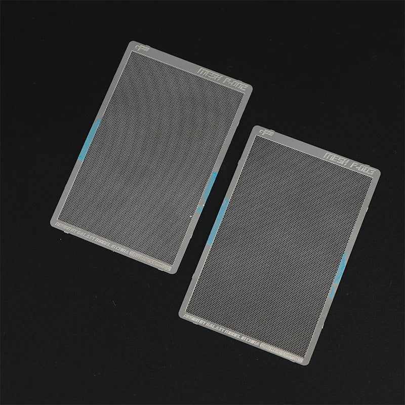 Photo-Etched Radiator Mesh Sheet – Universal Woven Round, Straight & Rhombus Pattern Model Detailing Upgrade Tool for DIY Craft & Scale Models