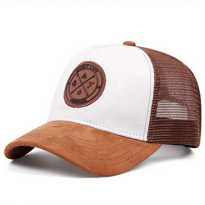Summer Mesh Baseball Cap – ENJOY LIFE Letter Patch Snapback Hat for Men & Women, Breathable Unisex Hip Hop Trucker Cap