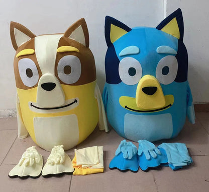 Bluey Bingo Dog Cosplay Costume — Adult Cartoon Doll Outfit for Walking, Performance & Events