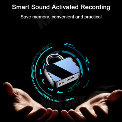 Mini Voice Recorder - Voice-Activated Digital Audio Recorder Keychain Wearable Micro Dictaphone STTWUNAKE