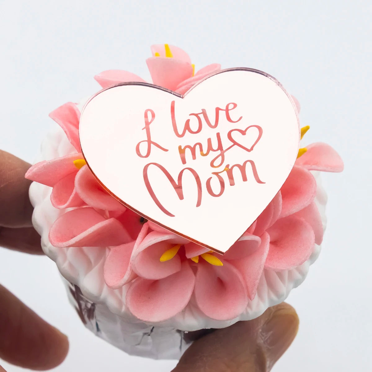 10pcs Acrylic Happy Easter Cupcake Toppers - Cake Decorations for a Joyful Celebration