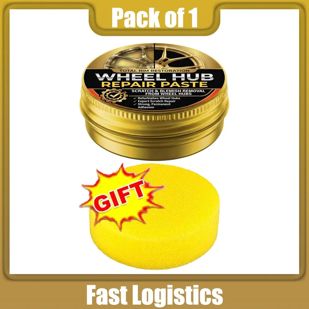 Universal Alloy Wheel Repair Kit - Scratch Remover, Repair Wax & Oxidation Paste Tools
