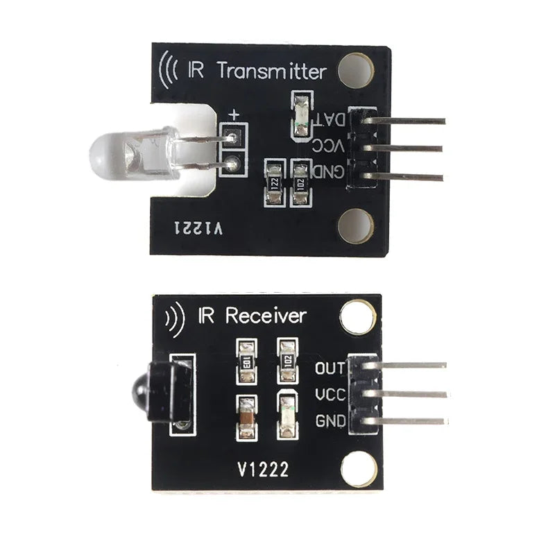38KHz IR Infrared Transmitter Receiver Module Kit - 10M Range Remote Control Signal Learning for Arduino, Smart Home & RC Car