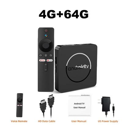 Q10 Android 14 8K Smart TV Box – Allwinner H313, 128GB, Dual WiFi, BT5.0, HDR10+ Media Player with Google Voice Assistant