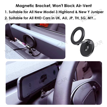 Gen 2 9.6" Instrument Display for Tesla Model 3 & Y – Blind Spot Reminder with OTA Upgrade, Juniper Dashboard