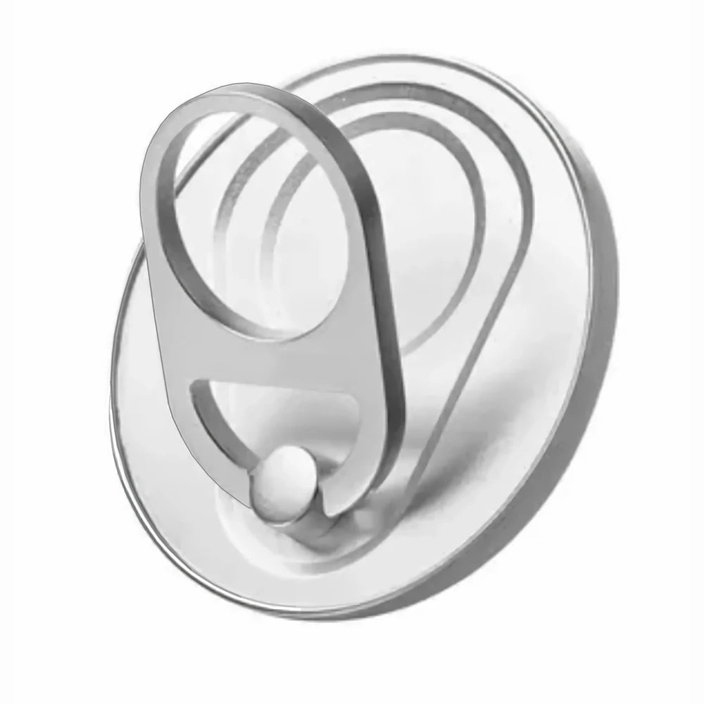 MagSafe Magnetic Zip Top Can Phone Holder – 360° Rotating Alloy Ring with Strong Suction Wall Sticker