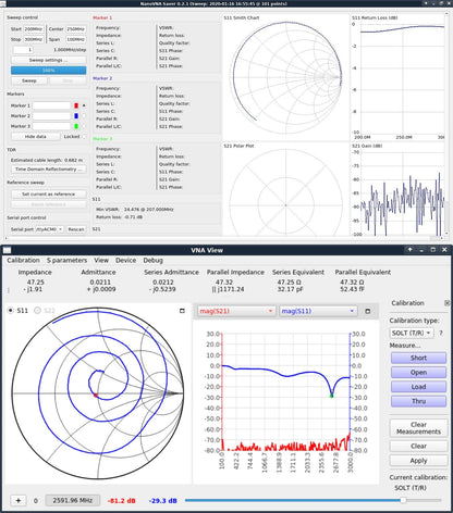 3GHz NanoVNA V2 Vector Network Analyzer — Shortwave Antenna Analyzer HF VHF UHF 10KHz–3GHz