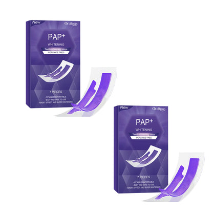 Purple Teeth Whitening Strips - Stain Removing Oral Care Strips for a Brighter Smile