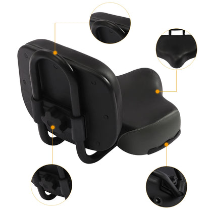 Universal Bicycle & Tricycle Comfort Saddle Seat Cushion with Backrest
