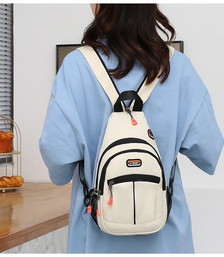 Unisex Chest Bag – Multifunctional Crossbody Backpack for One or Two Shoulder Wear
