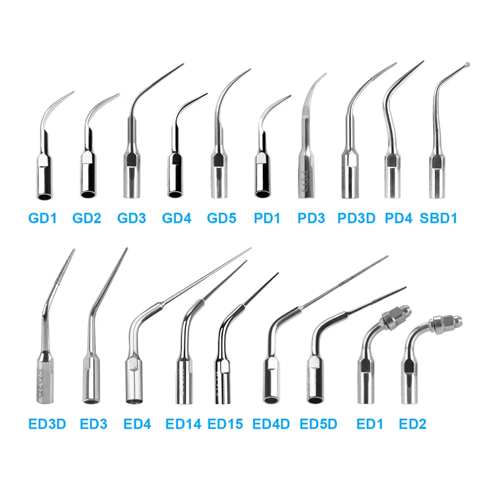 AZDENT Dental Ultrasonic Scaler Tips – Scaling, Periodontics, Endo, Perio Tips for EMS, Woodpecker, DTE, NSK, SATELEC Scalers