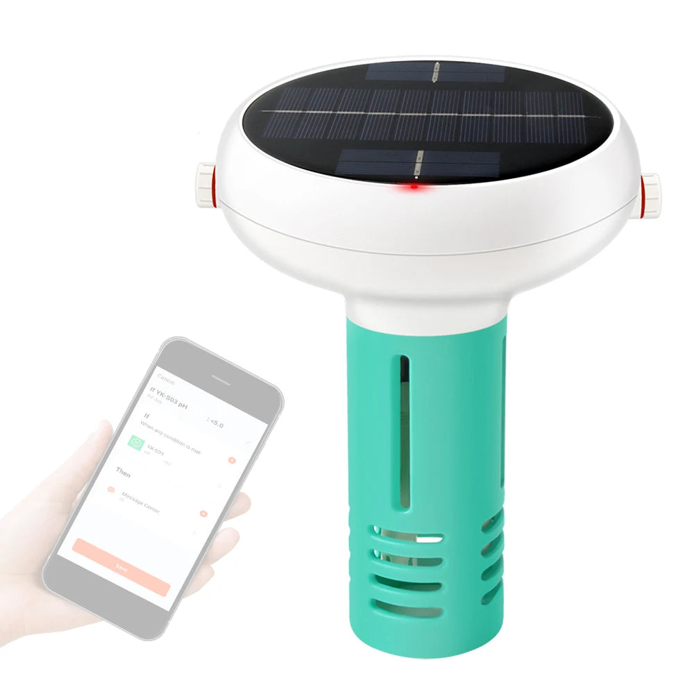 Tuya ZigBee 7 in 1 Chlorine Meter – PH, ORP, TDS, Salinity, Temp, and CL Test for Swimming Pool Water