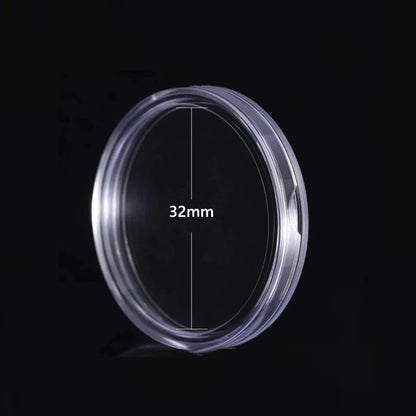 10/25pc Transparent Plastic Coin Capsules – 21-45mm Coin Storage and Collecting Case Holder