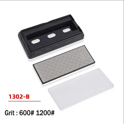Double-Sided Diamond Sharpening Stone – Knife & Chef Whetstone 400/600/1000/1200 Grit Kitchen Sharpener