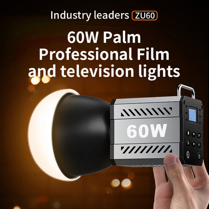 LED Fill Light Handheld COB Photography Light - Dual Color, Gentle Light for Outdoor Shooting, YouTube, TikTok, Vlog with Remote Rocker