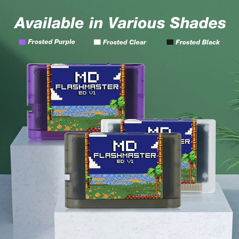 4000-in-1 Mega Everdrive V1 with 8GB TF Card — MD Game Cartridge for SEGA Genesis Mega Drive & Master System Consoles