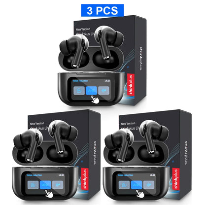 Thinkplus Wireless Bluetooth Earphones - ANC Noise Reduction, HD Mic Call & Gamer Earbuds with LED Touch Screen Control