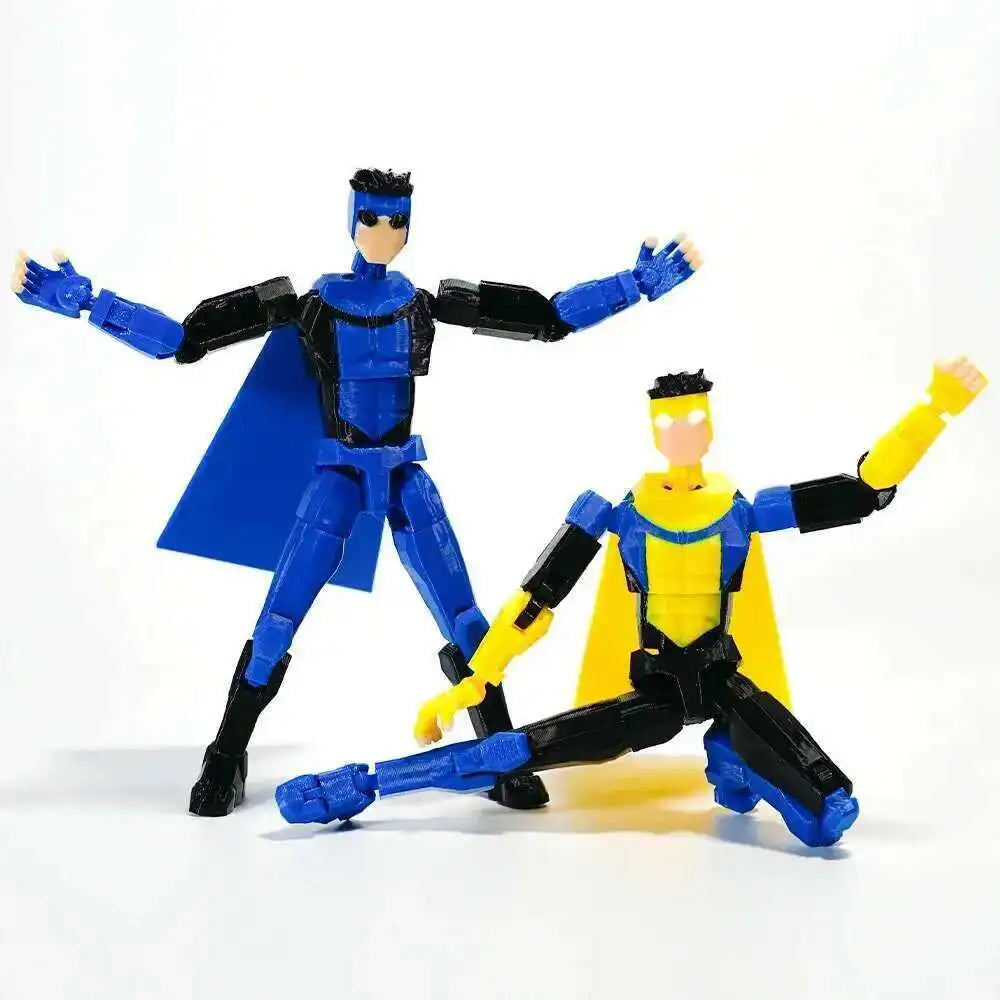 3D Printed Invincible 2.0 Superhero Action Figure – Multi-Jointed Anime Model, Shapeshift Toy & Gift Ornament