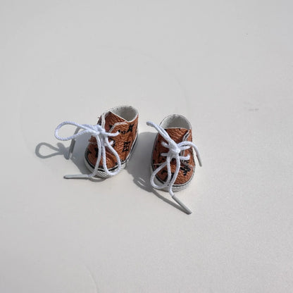 17CM LABUBU Doll Shoes – Lace-Up Printed Sneakers Pendant Accessory for Labubu Dolls