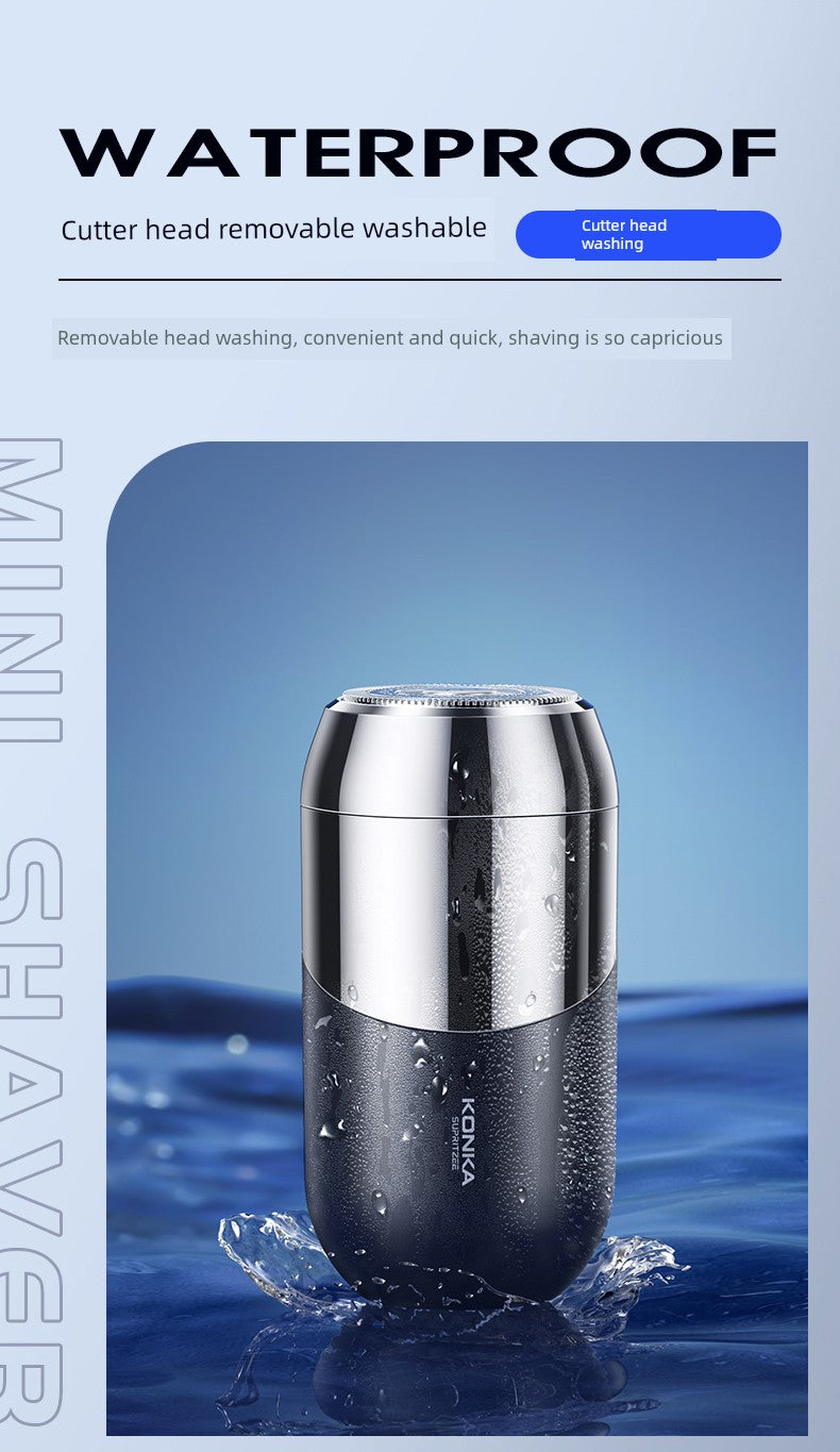 Konka Official 2025 Men’s Electric Shaver – Portable Lock & Load Spray Shaving Device