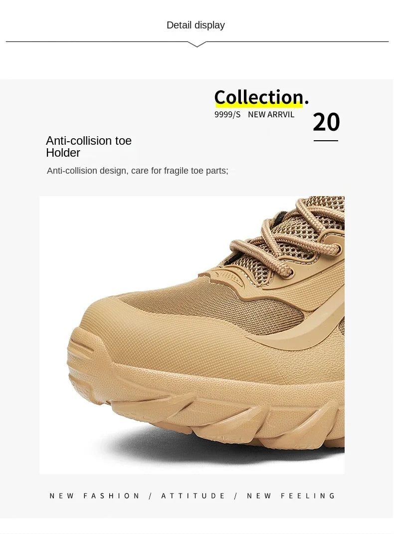 Men's Tactical Boots - Lightweight Autumn Special Forces Field Boots, Non-Slip Outdoor Shoes for Men (Zapatillas Hombre)